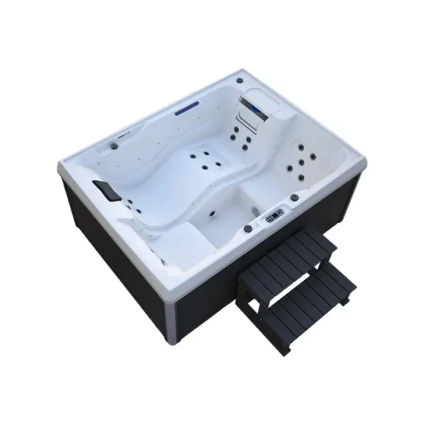 Bubbelbad Buiten Stream – Met trap en thermische afdekking – 211 x 156,5 x 74,05 cm - 3 Personen