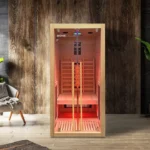 Infrarood Sauna Sonora – 1 Persoon – 90 x 90 x 190 cm - HemlocktanneI - S - Afbeelding 5