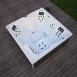 Bubbelbad Buiten Stream XL – Met trap en thermische afdekking – 207,5 x 207,5 x 88 cm – 5 Personen - Afbeelding 7