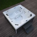 Bubbelbad Buiten Stream XL – Met trap en thermische afdekking – 207,5 x 207,5 x 88 cm – 5 Personen - Afbeelding 5