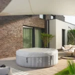 Bubbelbad Opblaasbaar - Met beschermzeil en filterset - Whirlpool - 6 Personen - Betonlook - Afbeelding 8