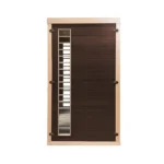 Infrarood Sauna Moreno – 2 Personen – 135 x 105 x 190 cm - Hoogwaardig Hemlocksparrenhout - M - Afbeelding 10