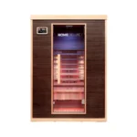Infrarood Sauna Moreno – 2 Personen – 135 x 105 x 190 cm - Hoogwaardig Hemlocksparrenhout - M - Afbeelding 12
