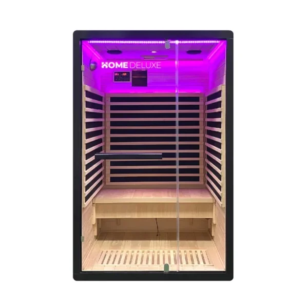 Infrarood Sauna Nero – 2 Personen – 120 x 105 x 190 cm – Hoogwaardig Hemlocksparrenhout – M