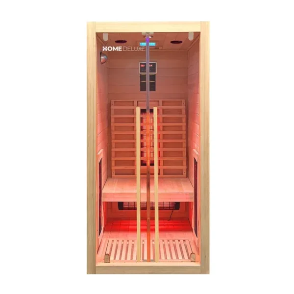 Infrarood Sauna Sonora – 1 Persoon – 90 x 90 x 190 cm - HemlocktanneI - S