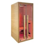 Infrarood Sauna Sonora – 1 Persoon – 90 x 90 x 190 cm - HemlocktanneI - S - Afbeelding 3