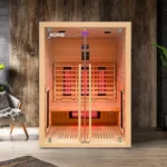 Infrarood Sauna Sonora – 2 Personen – 135 x 105 x 190 cm - HemlocktanneI - M - Afbeelding 6