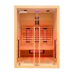Infrarood Sauna Sonora – 2 Personen – 135 x 105 x 190 cm - HemlocktanneI - M