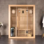 Noorse Sauna – Skyline – 150 x 120 x 190 cm – 2-3 personen – 4,5 kW – L - Afbeelding 13