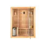 Noorse Sauna – Skyline – 150 x 120 x 190 cm – 2-3 personen – 4,5 kW – L - Afbeelding 12