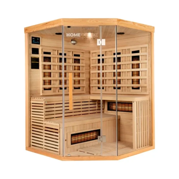 Infrarood Sauna Sahara – 3 personen – 150 x 150 x 200 cm – Met volledig spectrumradiator – XXL