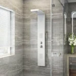 Douchepaneel Cascata met regendouche - Inclusief thermostaatfunctie - Antikalksproeiers - Wit - Afbeelding 8