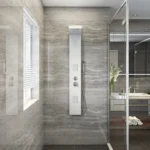 Douchepaneel Cascata met regendouche - Inclusief thermostaatfunctie - Antikalksproeiers - Wit - Afbeelding 7