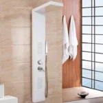 Douchepaneel Cascata met regendouche - Inclusief thermostaatfunctie - Antikalksproeiers - Wit - Afbeelding 6