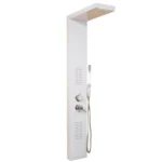 Douchepaneel Cascata met regendouche - Inclusief thermostaatfunctie - Antikalksproeiers - Wit - Afbeelding 5
