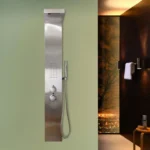 Douchepaneel Cascata met regendouche - Inclusief thermostaatfunctie - Antikalksproeiers - RVS - Afbeelding 4