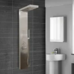 Douchepaneel Cascata met regendouche - Inclusief thermostaatfunctie - Antikalksproeiers - RVS
