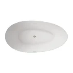 Vrijstaand bad Delia– incl. overloopbeveiliging, afvoerset – 180 x 90 cm – Wit - Afbeelding 2