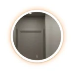 Badkamerspiegel Emmi – Led - Met Anti condenssysteem en Verwarmingsfolie - Met moderne Touchdimmer - Rond - 80 cm - Afbeelding 3