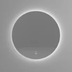 Badkamerspiegel Sila – Led - Met Anti condenssysteem met verwarmingsfolie - Met moderne touchdimmer - Rond - 60 cm - Afbeelding 4