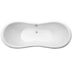 Vrijstaand Bad Fama - Inclusief overloopbeveiliging, sifon en sluiting - 176 x 74 cm - Wit - Afbeelding 2