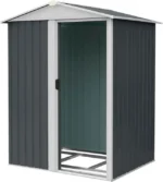 Gereedschapsschuur - Ruimtebesparend - Met lessenaarsdak en vleugeldeuren - Gegalvaniseerd staal - 151 x 189 cm - S