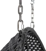 Polyrattan hangstoel Deluxe voor 2 personen - Met regenhoes - Inclusief kussens - Tot 250 kilo - Zwart - Afbeelding 2