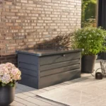 Metalen Opbergbox XL - Terras/Tuin - Afsluitbaar met sleutel - 126 x 56 cm 400l - Antraciet - Afbeelding 5