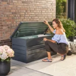 Metalen Opbergbox XL - Terras/Tuin - Afsluitbaar met sleutel - 126 x 56 cm 400l - Antraciet - Afbeelding 6