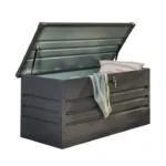 Metalen Opbergbox XL - Terras/Tuin - Afsluitbaar met sleutel - 126 x 56 cm 400l - Antraciet