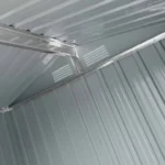 Gereedschapsschuur - Ruimtebesparend - Met lessenaarsdak en vleugeldeuren - Gegalvaniseerd staal - 151 x 189 cm - S - Afbeelding 5