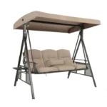 Hollywoodschommel Descanso - 3-zits schommelbank - 115 x 198 cm - Inclusief hoes - Beige - Afbeelding 8