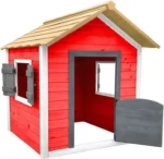 Speelhuis - Rood - Houten Speelhuisje - Speelhuisje voor de buiten / binnen - FSC hout - Duurzaam - Afbeelding 13