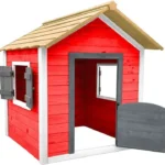Speelhuis - Rood - Houten Speelhuisje - Speelhuisje voor de buiten / binnen - FSC hout - Duurzaam