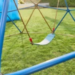 Speeltoestel klimtoestel inclusief tent en schommel - Klimrek in de tuin - Matti - Blauw/Brons - Afbeelding 4
