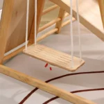 Speeltoestel inclusief glijbaan ,schommel en Klimwand – Opvouwbaar - 121 x 112 x 121 cm – Lio - Afbeelding 7
