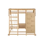 Speeltoestel inclusief glijbaan ,schommel en Klimwand – Opvouwbaar - 121 x 112 x 121 cm – Lio - Afbeelding 2