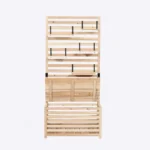 Tuinrek - Orelia - 80 x 40 x 171 cm - Tuinbank inkijkbescherming tuinkist - Balkon - Afbeelding 7